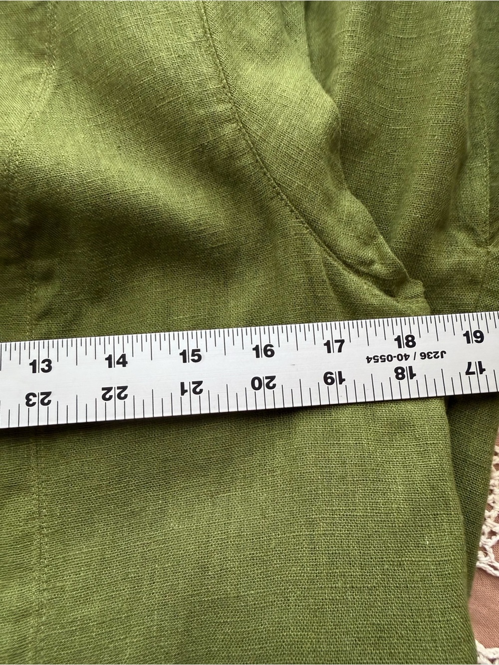 Abercrombie & Fitch Green Linen Gadot Mini Dress - Picture 9 of 13